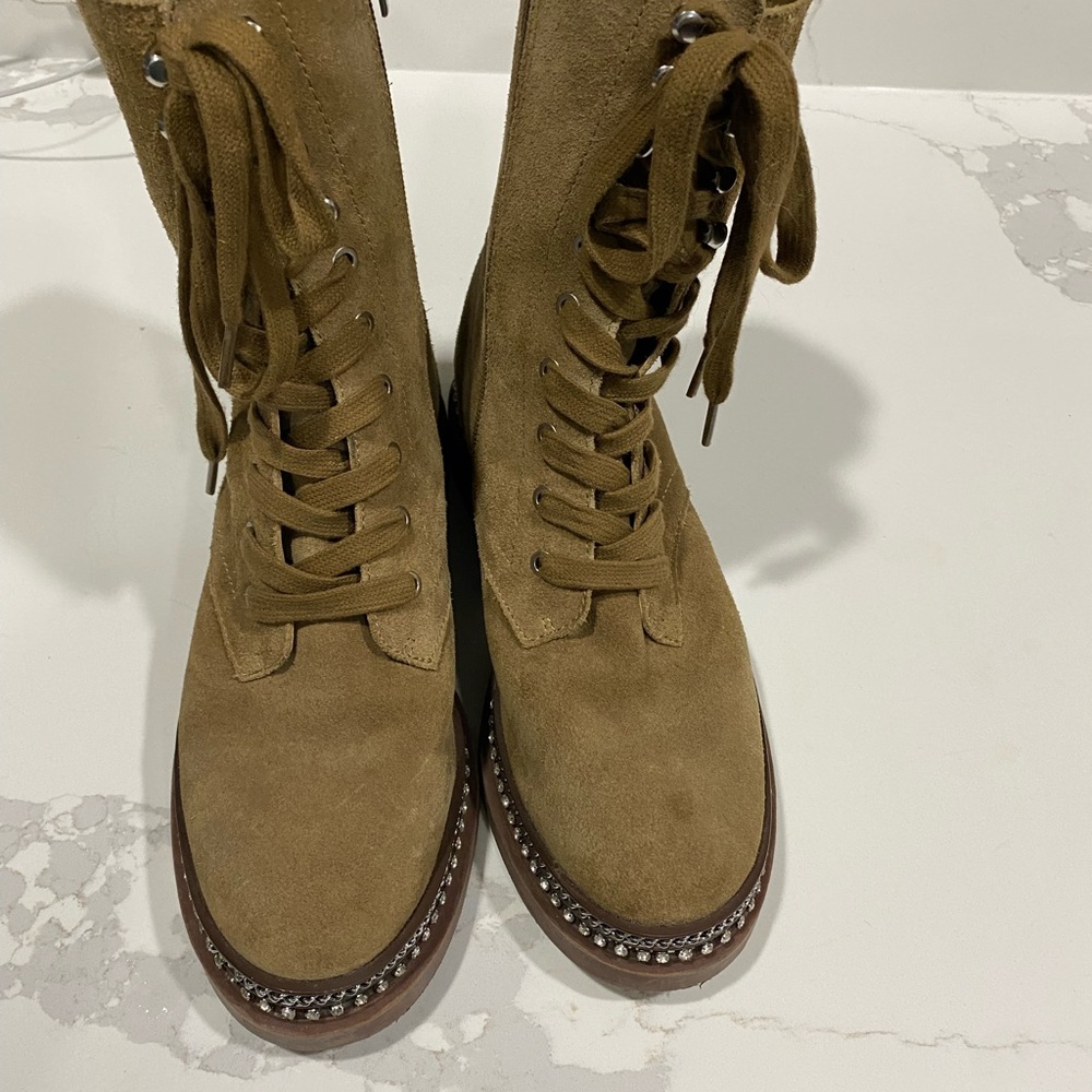 Vince Camuto Brown Lace-Up Women's Boots